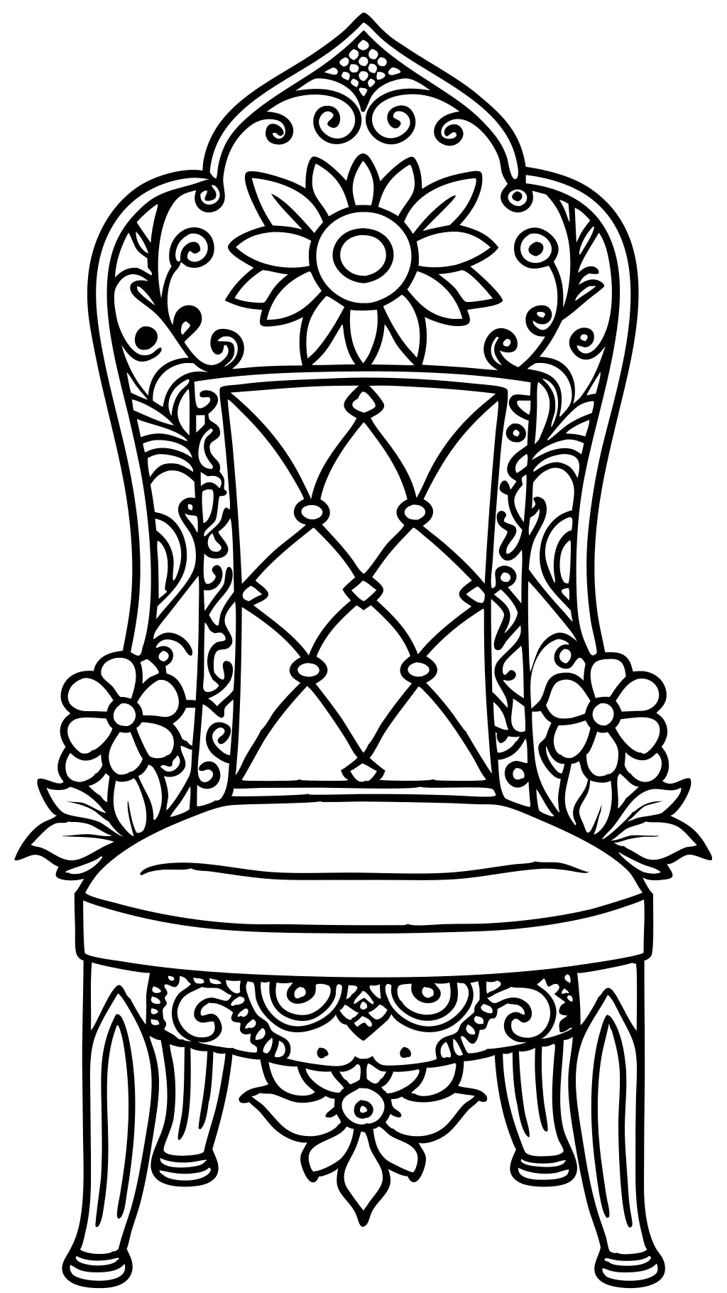 chaise à colorier